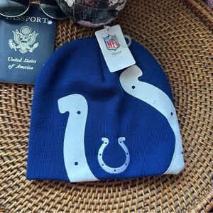 NFL Indianapolis Colts Logo Blue Beanie Hat One Size Fits New with Tags
